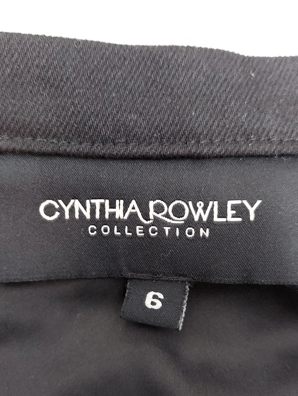 Cynthia Rowley Skirt, Size 6, Black Denim, Brass Stud Embellished